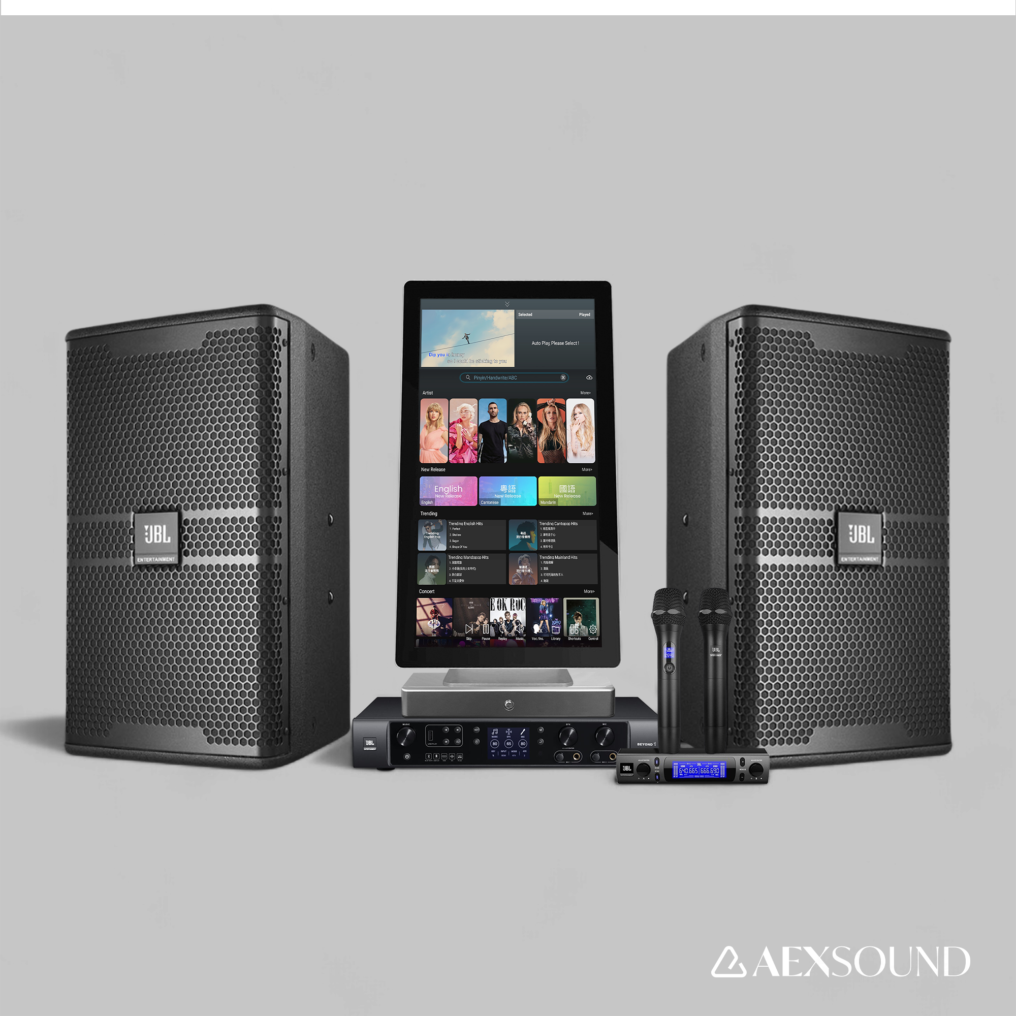 ISEE Media Player x JBL KP4000 G2 Series Advanced Karaoke Bundle