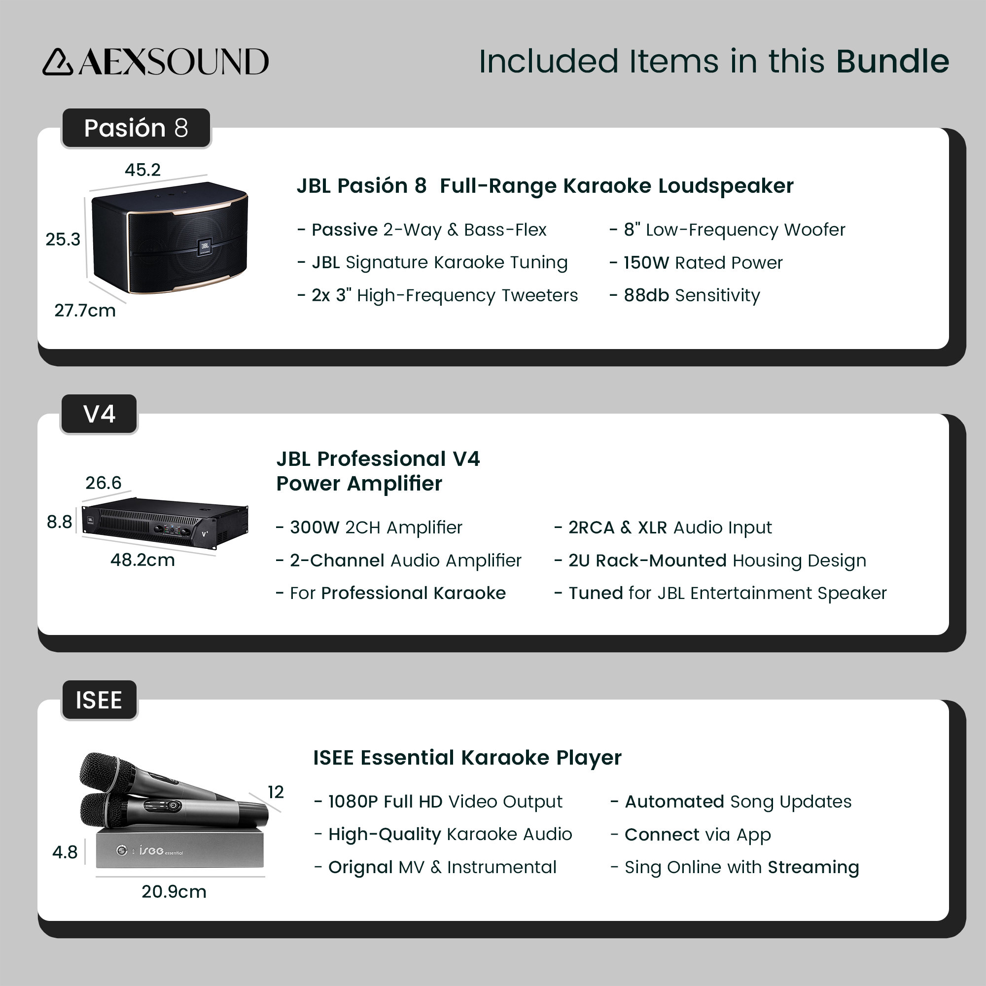ISEE Essential x JBL Pasión系列卡拉OK套裝