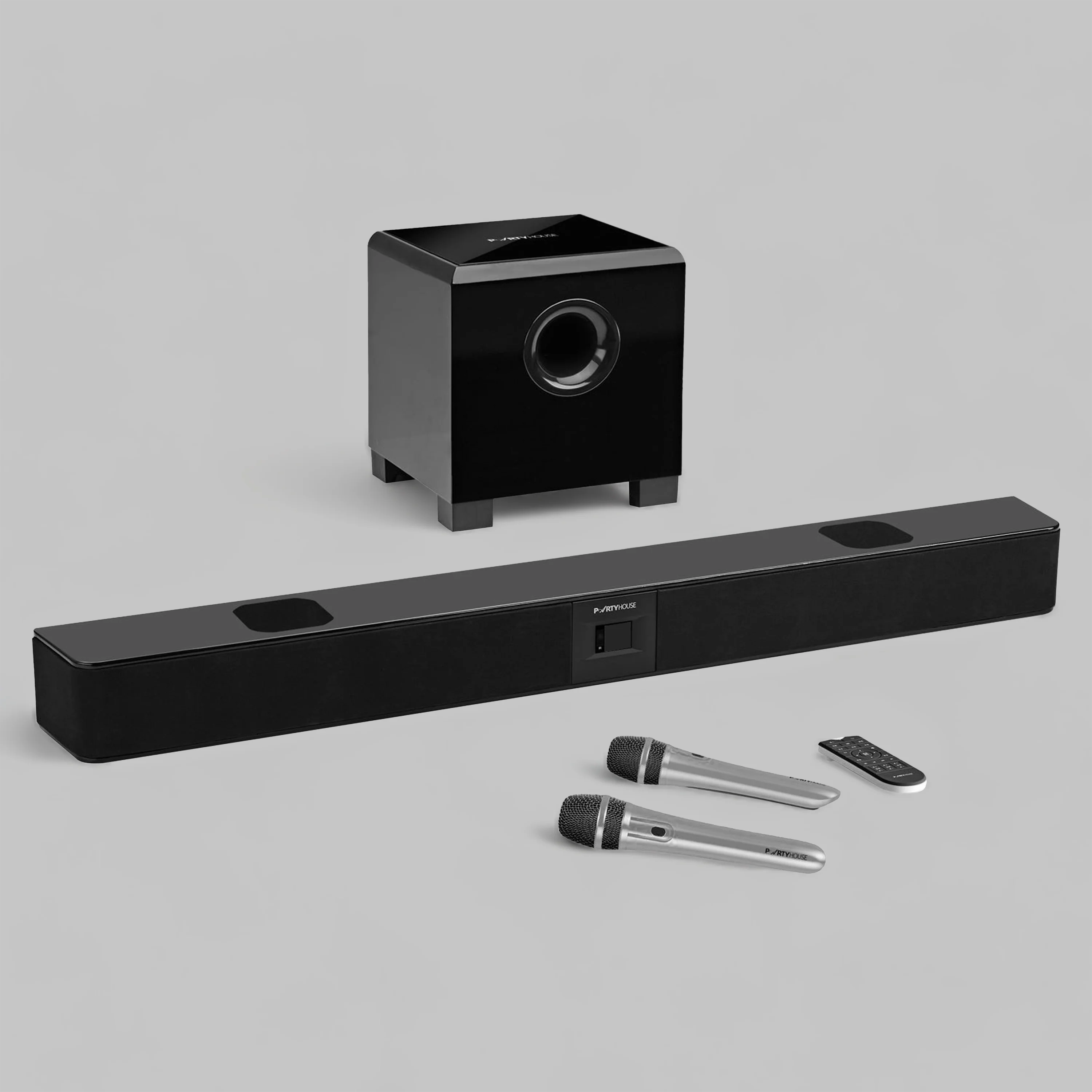 ISEE Media Player x PartyHouse Soundbar 2.1 Bundle